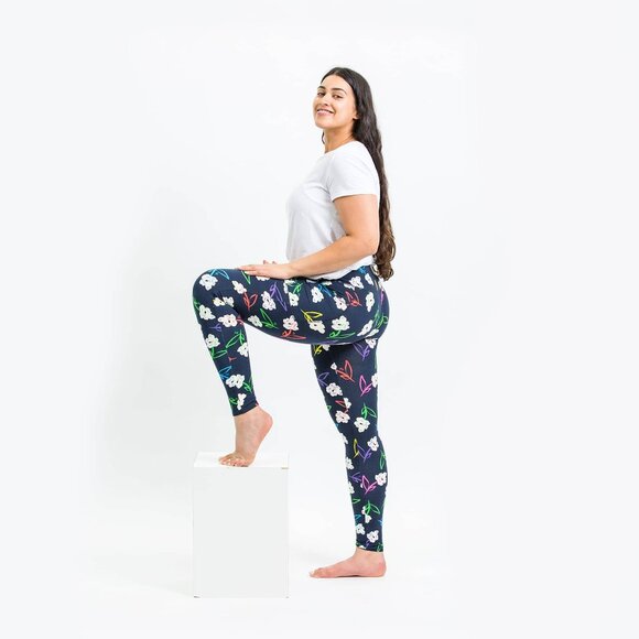 lug ankle leggings luggings bright floral small - Picture 2 of 3